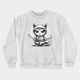 ninja kitten Crewneck Sweatshirt